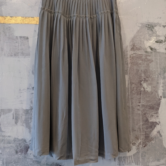 NWT Lafayette 148 Pleated Skirt w/ Velvet Size 4 - Picture 5 of 5